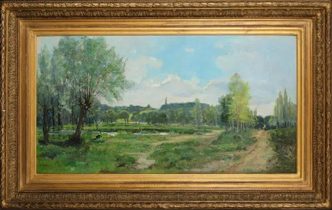  19th Century French Impressionist summer landscape